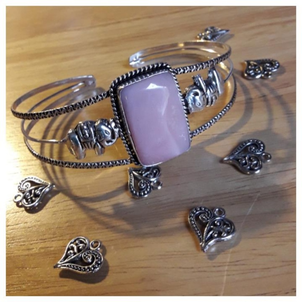 Natural Opal cuff bracelet